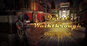 Outer Worlds Walkthrough Errors Unseen