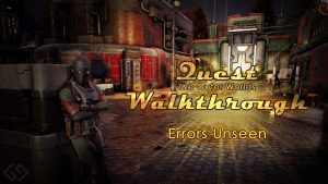 Outer Worlds Walkthrough Errors Unseen