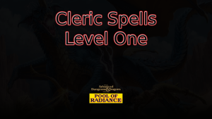 pool of radiance cleric spells level one featured image