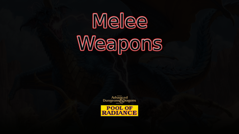 pool of radiance melee weapons featured image