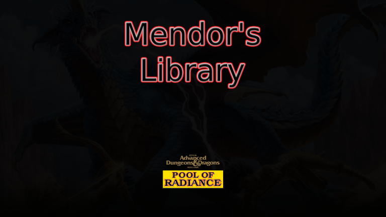 pool of radiance mendor's library featured image