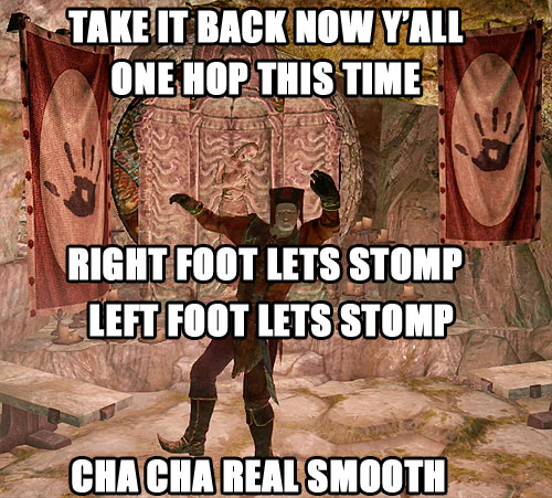 Skyrim Meme Cha Cha Slide