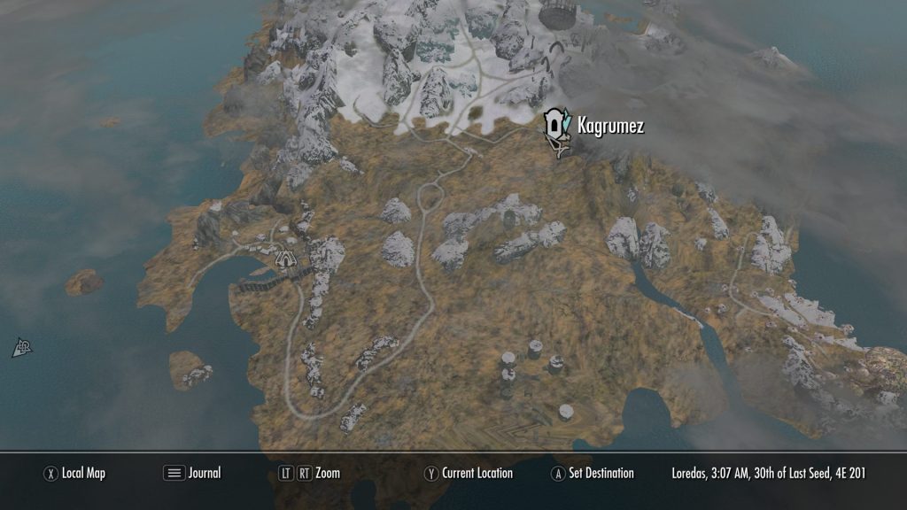 skyrim pacifist guide kagrumez location