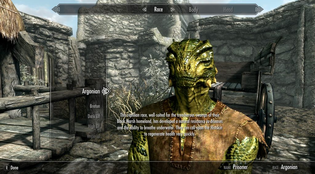 skyrim se argonian