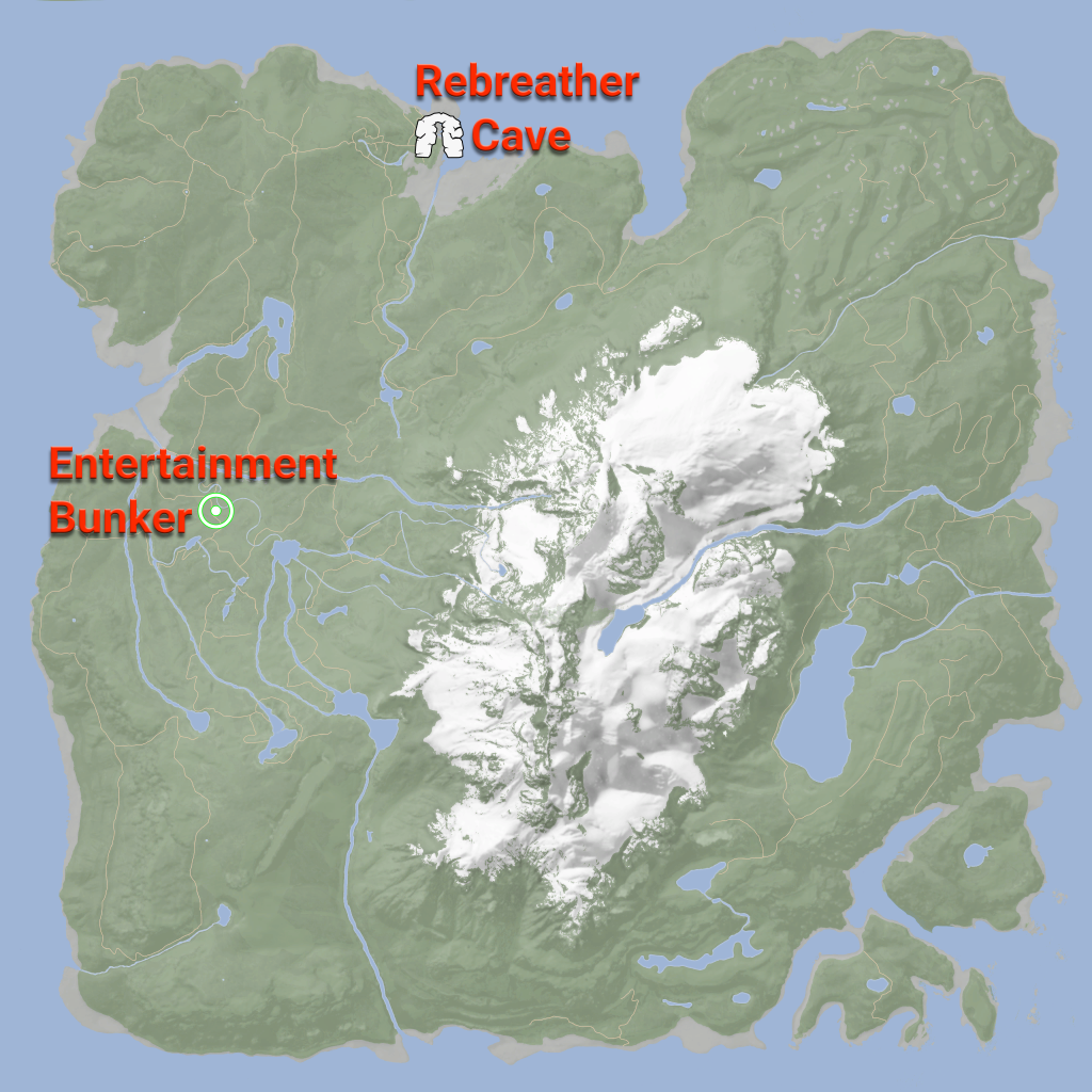 sons of the forest map for the 3d printer v3