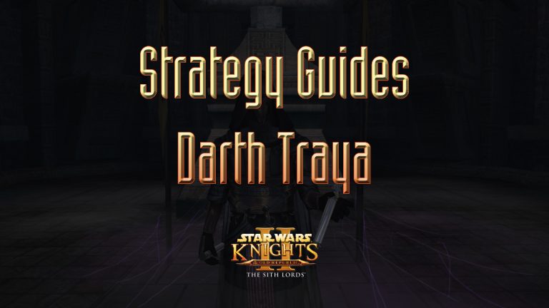 star wars kotor ii strategy guides darth traya featured image