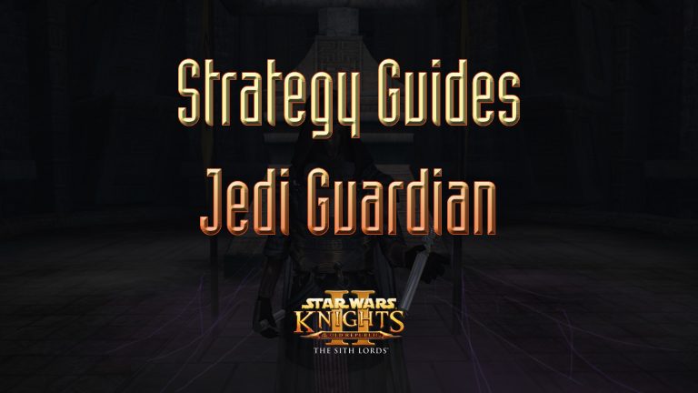 star wars kotor ii strategy guides jedi guardian featured image