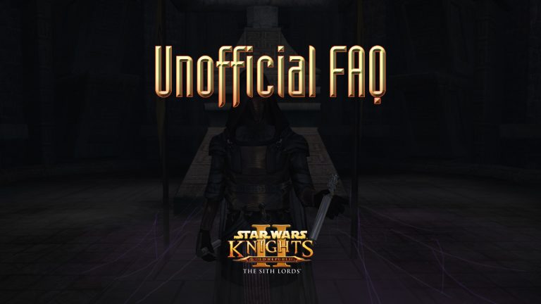 star wars kotor ii unofficial faq featured image