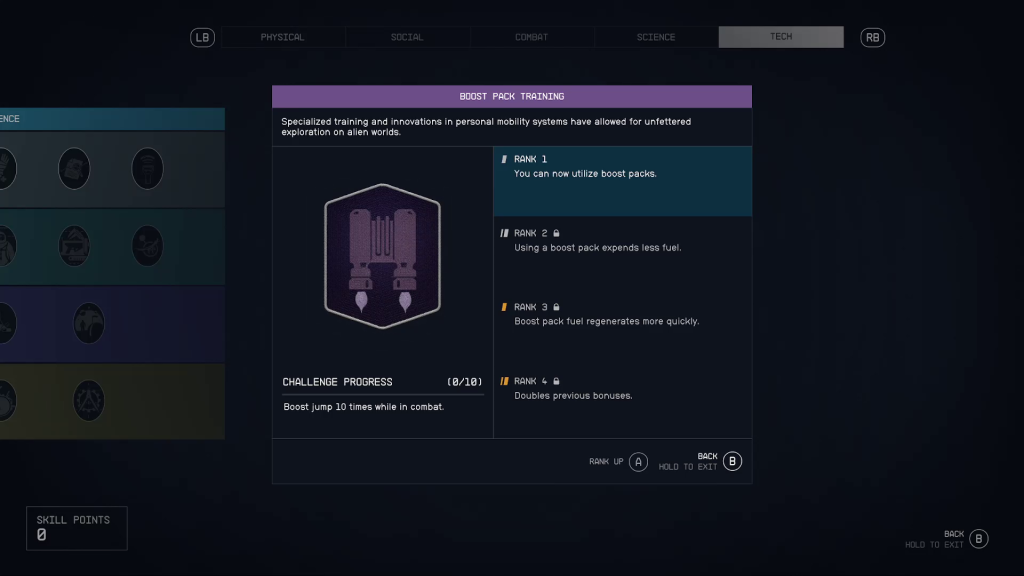 starfield boost pack guide training skill