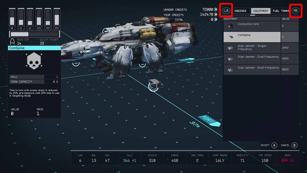 starfield crimson fleet eye of the storm ship equipment v2