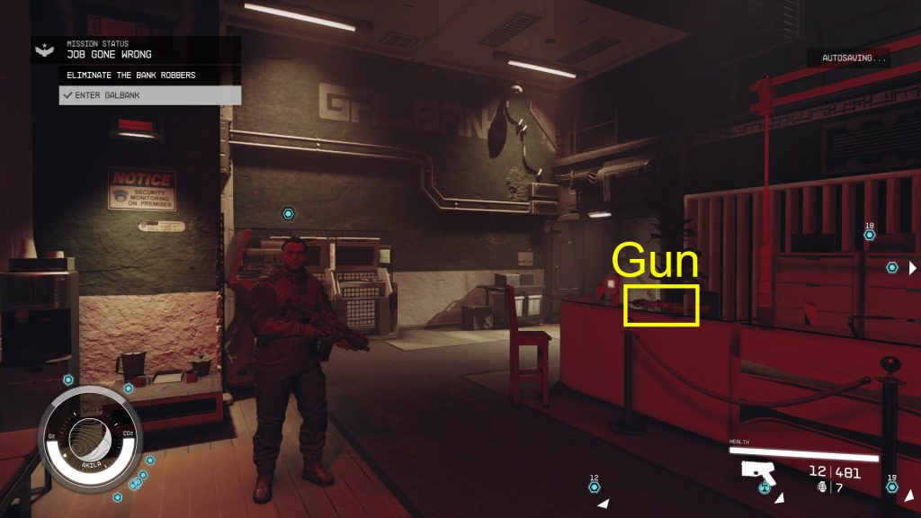 starfield job gone wrong front door gun