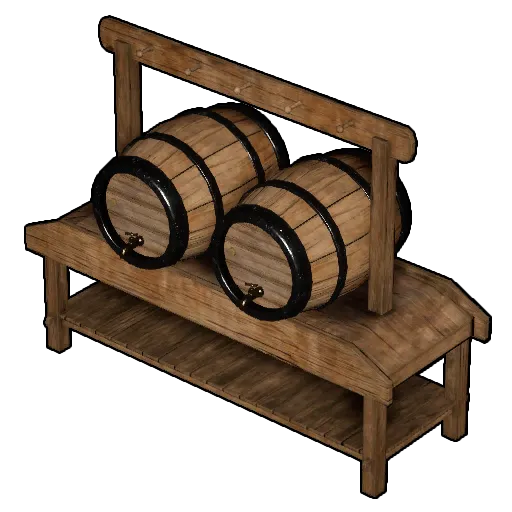 t icon buildobject shelf cask wood