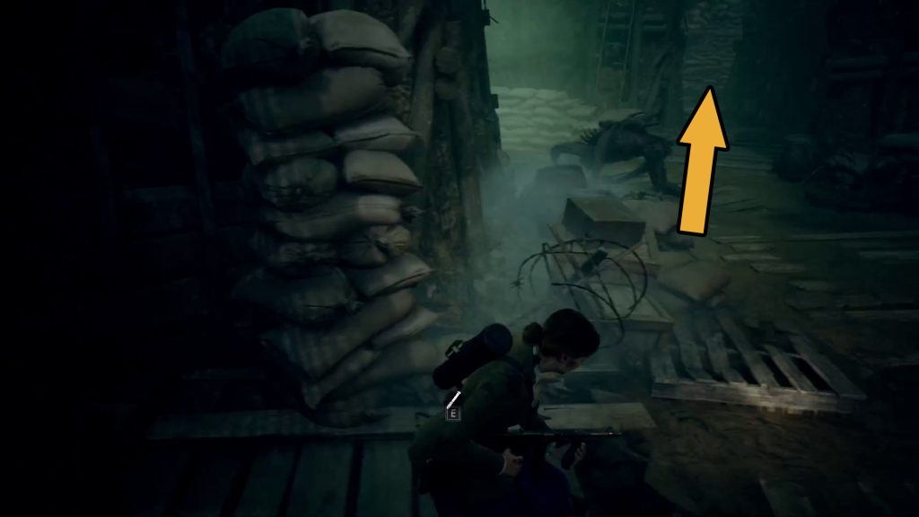 third sneak section emilys trench chapter 4 alone in the dark walkthrough