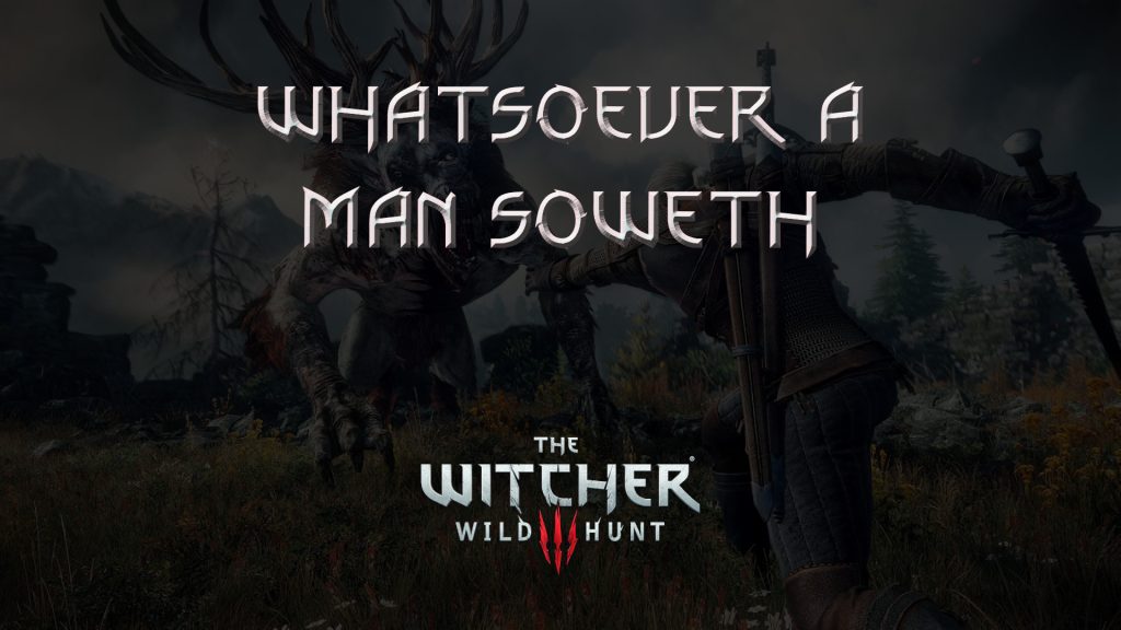 witcher 3 the wild hunt whatsoever a man soweth featured image