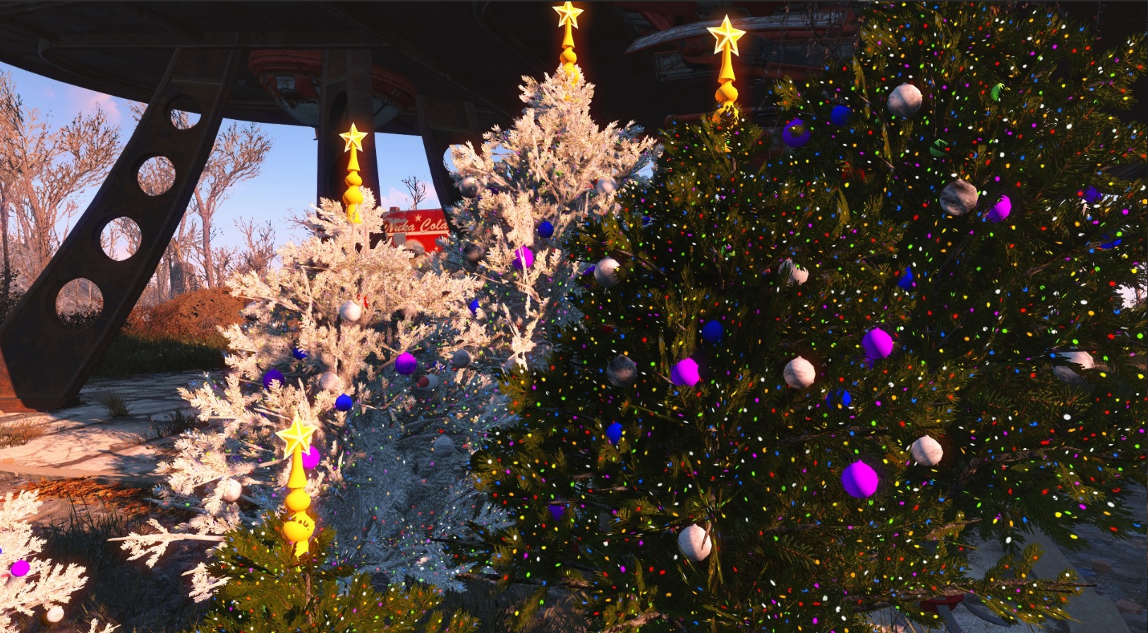 xmas trees fallout 4 mods