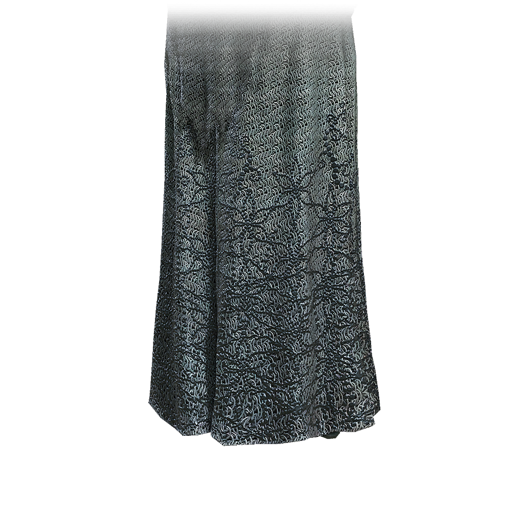 Blue Silver Mail Skirt