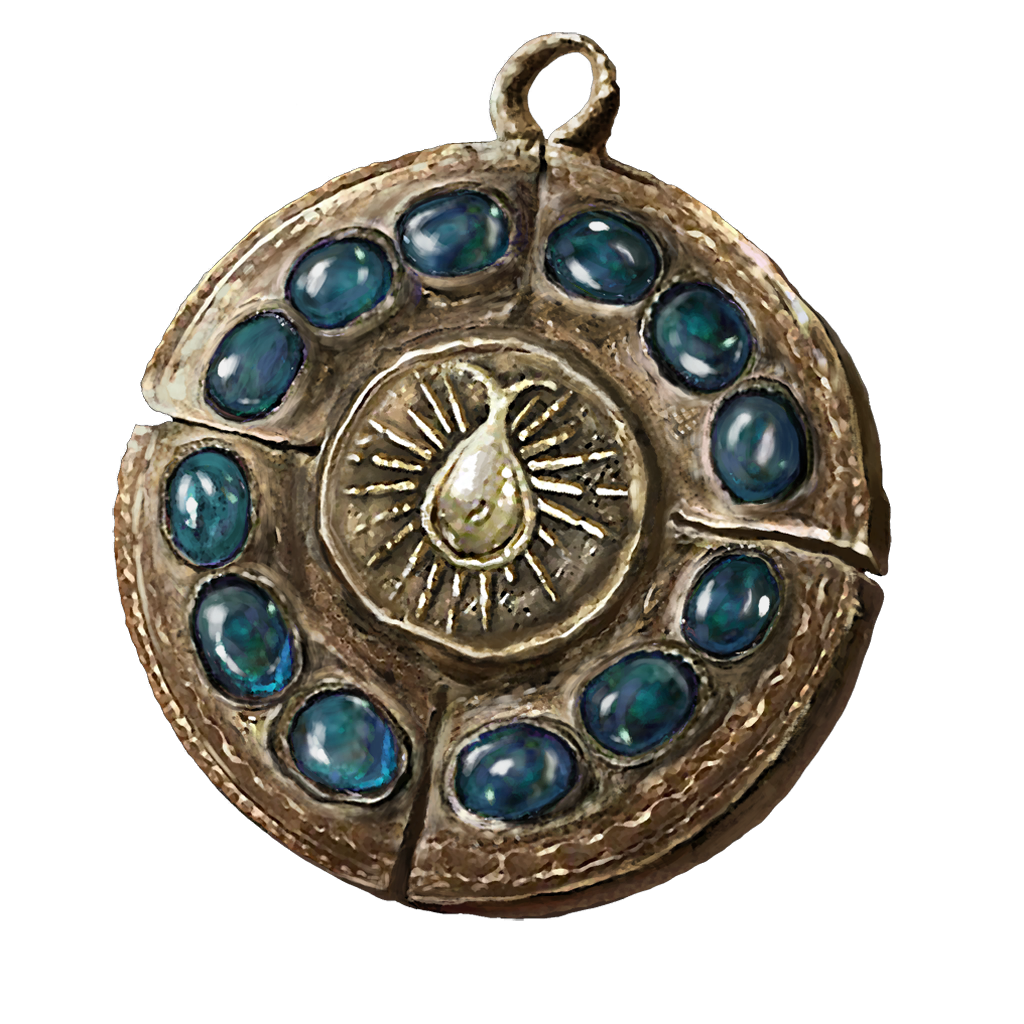 Cerulean Amber Medallion +2