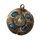 Cerulean Amber Medallion