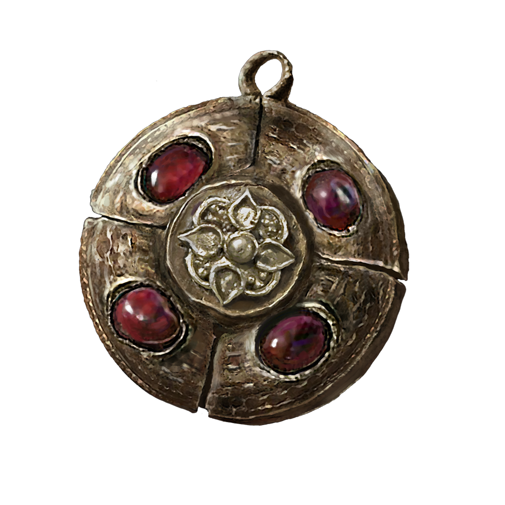 Crimson Amber Medallion