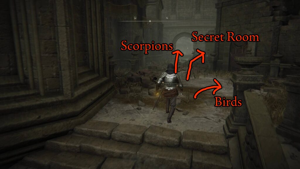 elden ring belurat tower settlement guide scorpions and birds secret room