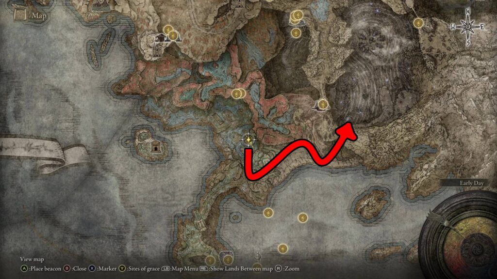 elden rings finger ruins of rhia walkthrough map to area v1