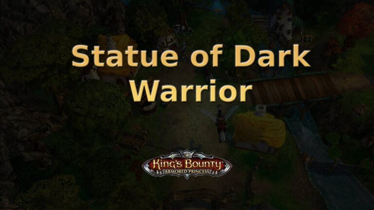 king's bounty armored princess statue of dark warrior featured image