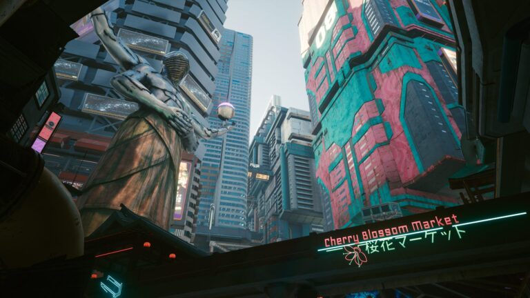 Cyberpunk 2077 hotfix 1.05 cherry blossom market