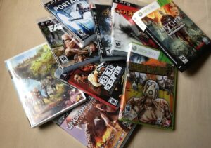 pile of pc games